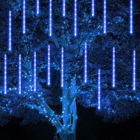 Christmas Lights Outdoor, 288 LED 12" 8 Tubes Meteor Shower Lights, Waterproof Snow Falling Rain Icicle Xmas Lights for