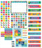 Carson Dellosa One World Calendar Bulletin Board Set with Monthly Wall Calendar, Numbers, and Birthdays Cover Ups