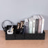 Posprica Woven Storage Baskets, Small Black Cube Bin Container, Tote Organizer Divider for Drawer, Closet, Shelf, Set
