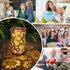 Sunflower Solar Lanterns Outdoor Waterproof Hanging Lights, Sunflower Gifts for Women Mom Grandma, Metal Solar