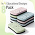 Mr. Pen 8 Pack White Board Erasers, Assorted Colors, Educational Designs Magnetic Dry Erase Board Erasers