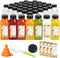 TOMNK 45pcs Juice Bottles, 12oz Reusable Juice Bottles with Caps and Labels,