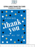 9 12 Big Dot Jumbo Thank You Card - Extra Large x with Envelope - Blue