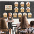 Back to School Birthday Bulletin Board Set, Summer Woodland Animals Class Birthday Stickers for School Calendar Decor