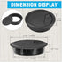 JTemgle 2-3/8" Grommet, 10 Spring Desk Plastic Cable Hole Cover Computer Table Cord Wire Organizer Caps Desktop Cord