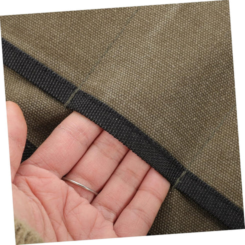 DOITOOL Roll Pouch for Craftwork, Electricians Bag Organizer Tool Pockets for Woodworking and Mechanic