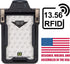Identity Stronghold Secure RFID Badge Holder for 1 Card, Heavy Duty Hard Plastic, Black