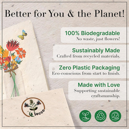 Eco-Friendly Parent Seed Paper Thank You Card