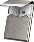 MaxGear Business Card Holder, PU Leather & Stainless Steel Case for Men or Women, RFID Blocking, Gray