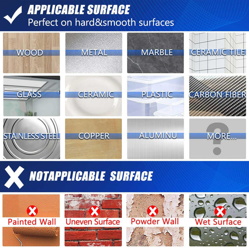 Strong Nano Double Sided Tape - Heavy Duty Mounting, Clear Removable Wall Sticky Adhesive Strips for Hanging