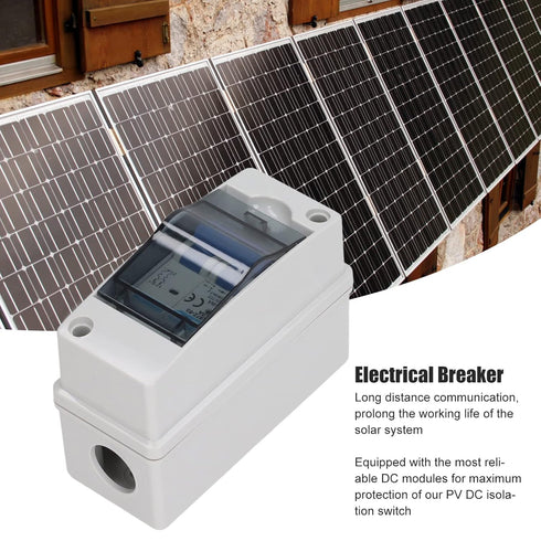 1000V 25A DC Disconnect Switch - Solar PV DC Isolation Switch Miniature Circuit Breaker Overvoltage Overload IP65