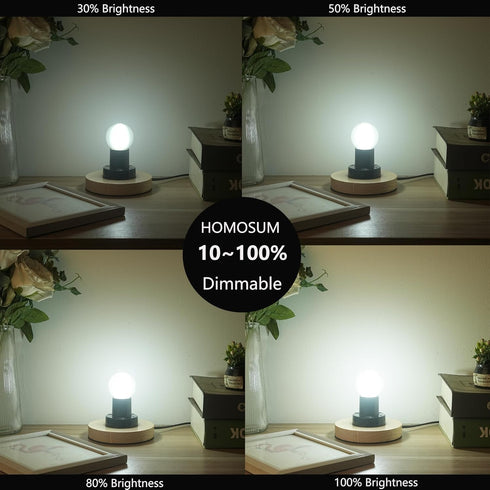 G16.5 Bulb 4W 40W Bulb, Dimmable G16 1/2 Bulb 4000k,400LM AC120V, E26 Bulbs Vanity,6Pack (4W-4000K) Frosted LED Equal