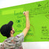 T&W SAME FILM Self Adhesive White Board Dry Erase Roll 17.3''X78.7'' - Colorful Wall Sticker for Office, Kids, Adults,