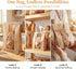 20 Pack 13.7x8.3x3.5 Inches Packaging (60) Bread Bags for Homemade Bread, Sourdough Bread Bags with Clear Window & Tin