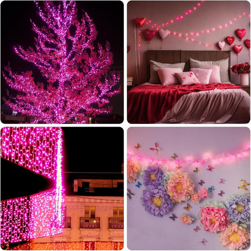 98ft 2 Pack 150 Count Bulbs 150 Count 2 Pack) ILLUMINEW Christmas Lights - Connectable Waterproof Led Fairy Lights