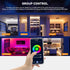 5-in-1 Dimmable Home/Siri,DC12-24V PAUTIX WiFi LED Controller for Monochrome CCT RGB RGBW RGBCCT LED Strip Lights