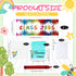 AmazingSpark 98 Set 60 Pcs Crayon Jobs Chart Colorful Bulletin Board Teacher's Helper Chalkboard Decor Bright Jobs
