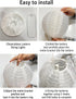 27.5FT 10 G40 Bulbs, Lantern String Lights Outdoor, White Lantern String Lights Plug in with Nylon Lanterns and LED