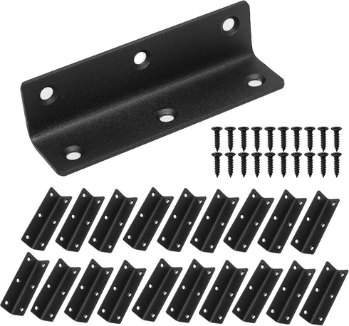 L Bracket, Heavy Duty Corner Brace, 20 Pack 4" Metal Shelf Bracket