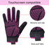 HANDLANDY Women Safety Work Gloves, Utility Touch Screen Grip Gloves for Gardening and Yardwork