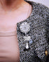 Handmade Bling Rhinestones Retractable Badge Reel, Name Badge Holder with Alligator Swivel Clip