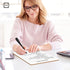 Scribbledo Dry Erase Notebook, College Ruled Lined Board 9"x12", Reusable Lined Erasable Writing Note Pad