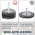 1 Pack Wire Wheel 2 Inch Stainless Steel Brush 0.012" Wire for Die Grinder Rotary Tool Drill Attachment