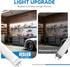 T8 Bulbs 4 4ft 24W, 3200LM, 6 CCT(3000K-6500K) Bulb 48 Inch T10 T12 2 Pack LED Foot, LED Tube Lights Type A+B, Plug