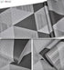 Y1337 Peel and Stick Wallpaper 17.7" x 9.8ft, Gray Geometric Triangle Self Adhesive Contact Paper for Home Decor