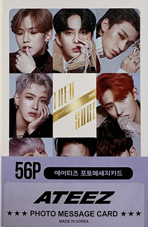 Kpop Mini Post Card Photocards - 56p (ATEEZ)