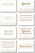 Spanish Shimmering Gold Thank You Cards - 8 Unique Designs - Pack