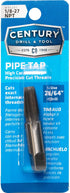 Carbon Steel Pipe Thread Tap, 1/8-27NPT, Century Drill & Tool 95201