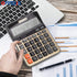 OFFIDIX Desktop Calculator, 12 Digit Large LCD Display, Solar Battery Dual Power, Business Calculator for Office