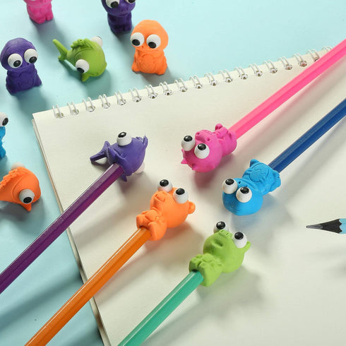 Mr. Pen Cap Erasers, 20 Pack Animal Eraser Caps for Kids, Pencil Erasers, Back to School Supplies