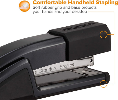 Bostitch Office Epic All Metal 3 in 1 Stapler, Integrated Remover & Staple Storage, Black (B777-BLK)