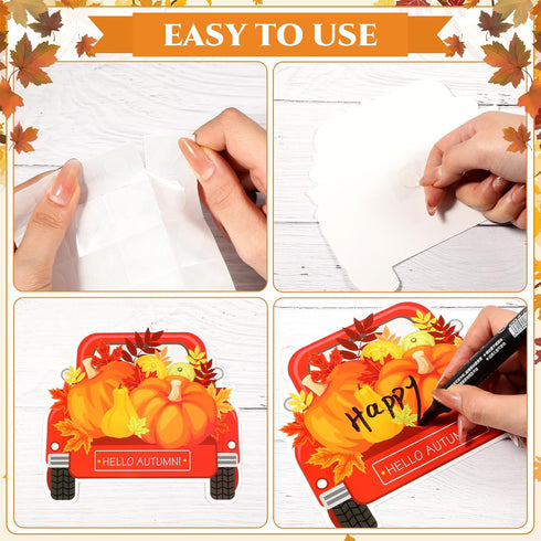Happy Thanksgiving Classroom Bulletin Board Cutout, Fall Pumpkin Gnome Turkey Decorations for Autumn Harvest School