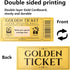 VELATYVIO 12 Sets Golden Ticket Custom Scratch off Cards with Envelope and Stickers Surprise Gift Certificates