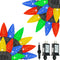 2 Pack C6 Christmas Lights Outdoor Indoor, Total 200 LED 66 FT