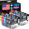 Cartlee 10-Pack Compatible Ink Cartridges for Brother LC3013 LC-3013, Replacement for LC3011 Ink Cartridges (4BK, 2X