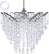 Chandelier Shades, Mini Crystal Shade, Acrylic Beaded Hanging Lampshade, Modern 2-Tiers Pendant