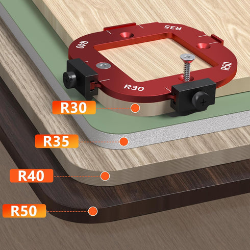 ETCYAOXIN R10/R15/R20/R25/R30/R35/R40/R50 Set 6) Router Templates and Jigs for Woodworking,Guides and Edge Guide