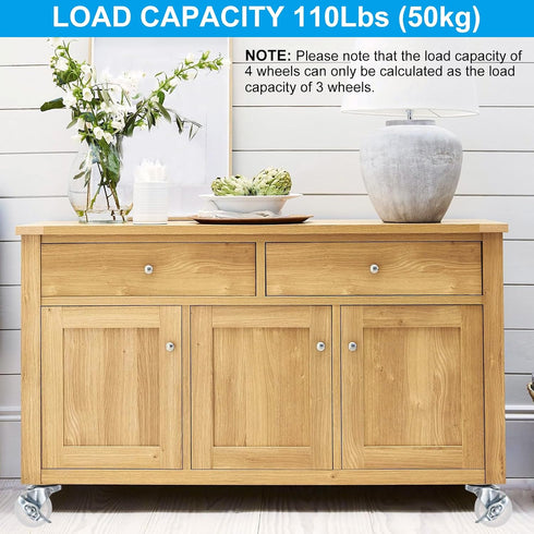 1.5 Inch 4 Pack 110lb/50kg PATIKIL Threaded Swivel Casters, Wire Shelf Caster Wheels Stem Wheels Wire Shelving Load