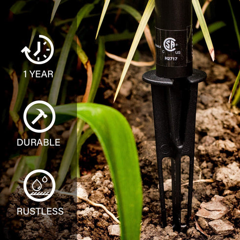 Malibu Metal Spike Stake Replacement, 3/4-14 NPSM Male Thread for Landscape Path/Spot Light Low Voltage Outdoor Lighting