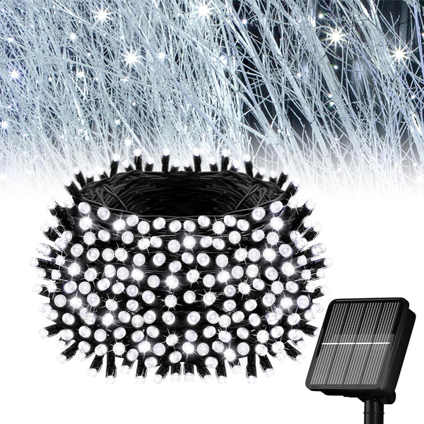 Flechllary Solar String Lights for Outside, 39Ft 100 LED Solar String Lights Outdoor