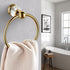 WINCASE Crystal Towel Ring, Gold Towel Holders for Bathrooms, Round Hand Towel Rack Wall Mounted Decorative by WINCASE