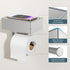 Commercial(1, FORIOUS Toilet Paper Holder with Shelf, Sanitary Napkin Receptacle Tampon Holder, Wall Mount Toilet Paper