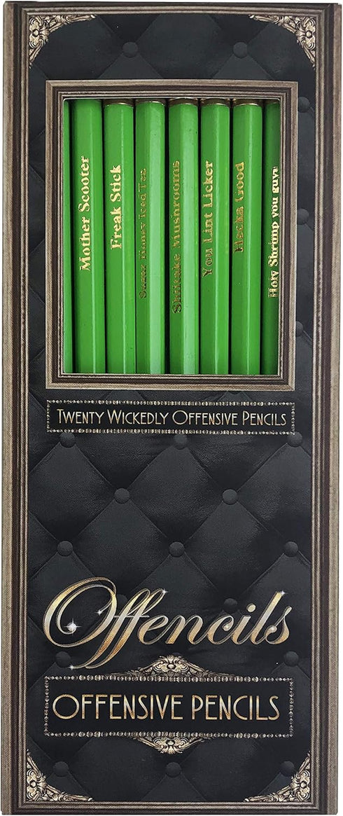 Offensive Profanity Funny Curse Pencils, Naughty Words, Offensive Pencils