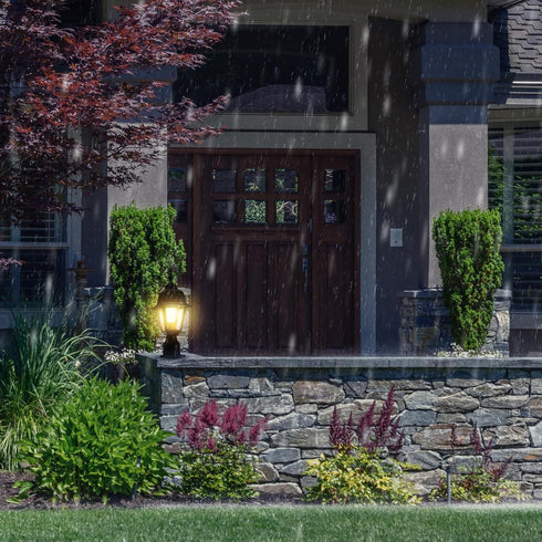 588004 3-Inch Design House Outdoor Pier Mount Base for Post Lights Only, Fits Diameter Light Posts, Weather-Resistant