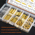 M2.5 Male Female Hex Brass Spacer Standoff Screw Nut Assortment Kit, 200 Pieces