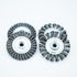 4 Inch Twist Knotted Wire Wheel Brush Set for Angle Grinder with 5/8 Inch-11 Threaded Arbor - Heavy-Duty Conditioning